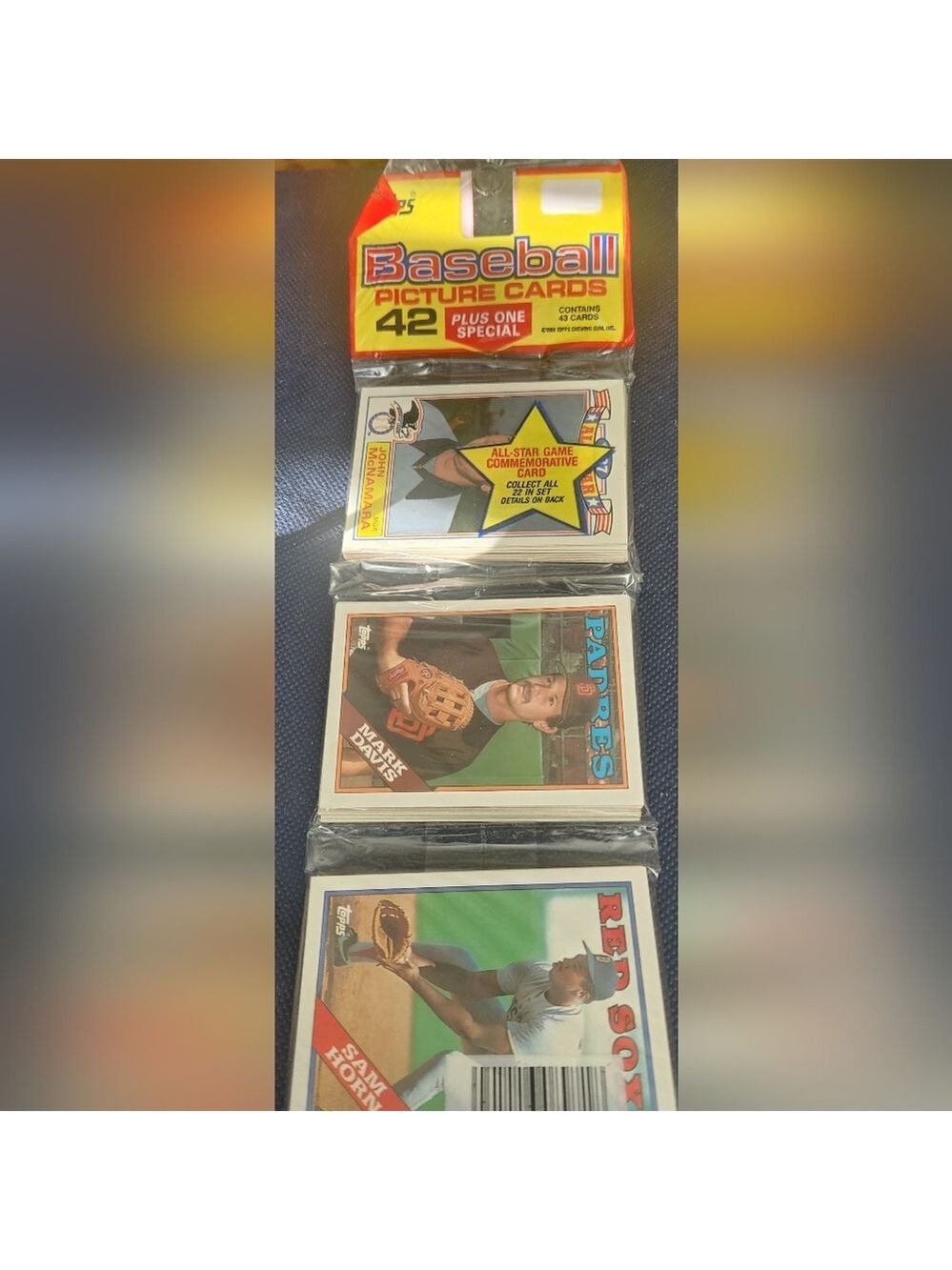 NIB 1988 Topps Baseball 42 Card Rack Pack Factory Sealed 1 Random Pack
